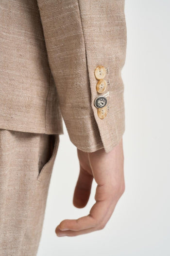 Giacca uomo monopetto beige - 6