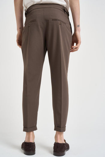 Pantalone uomo sartoriale marrone - 4