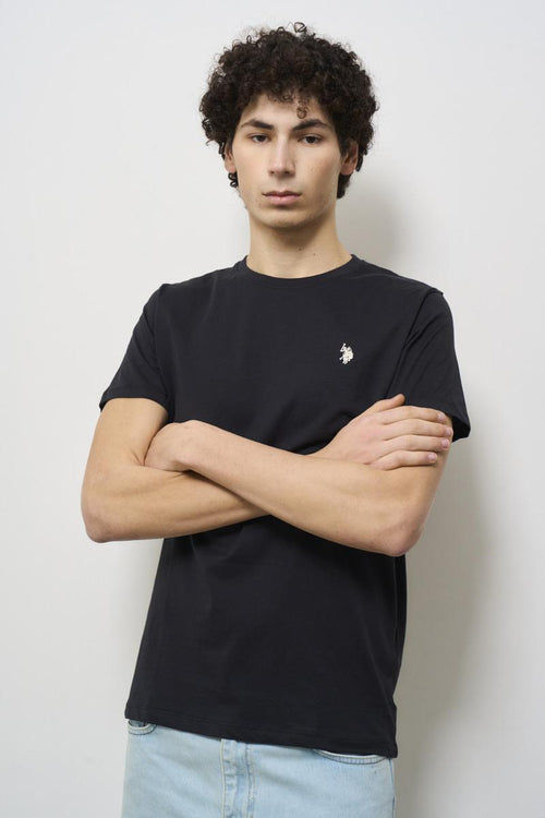 T-shirt uomo girocollo nera - 2