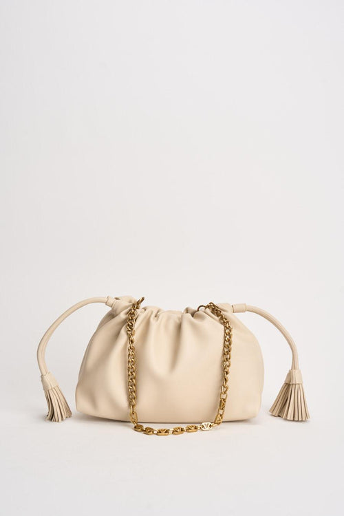Borsa donna in ecopelle latte