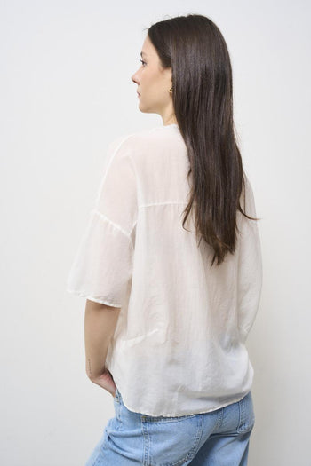 White muslin women's shirt - 4