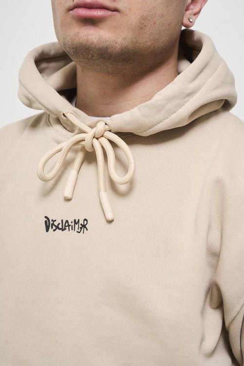 Men's beige hoodie - 2