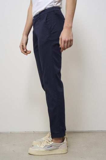 Men's blue chino trousers - 3
