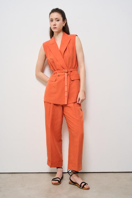 Gilet donna arancione