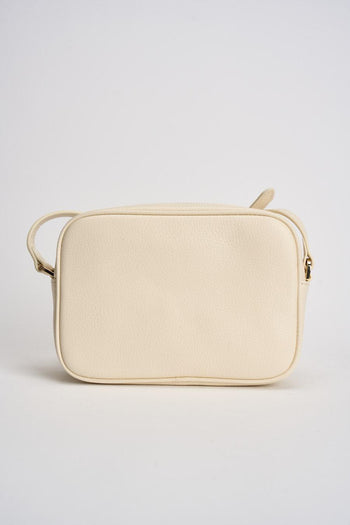 Borsa donna a tracolla panna - 6