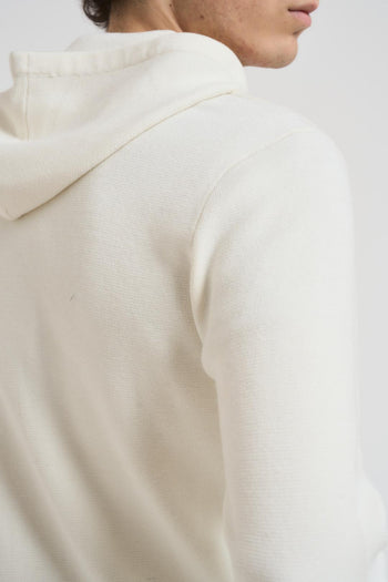 Felpa uomo in maglia panna - 4