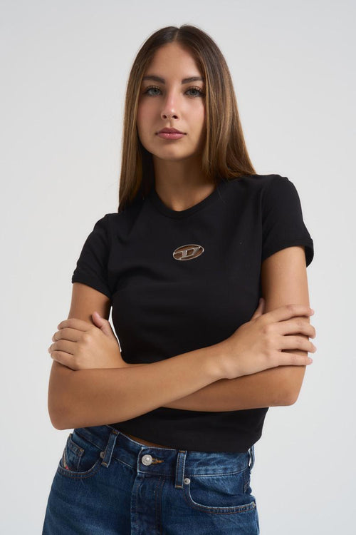 T-shirt donna girocollo T-Uncutie nera - 2