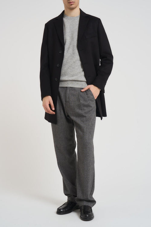 Cappotto uomo monopetto nero