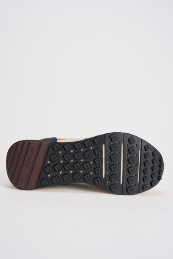 Sneakers uomo in suede e pelle multicolor - 9