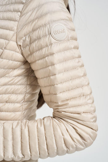 Piumino donna trapuntato beige - 3