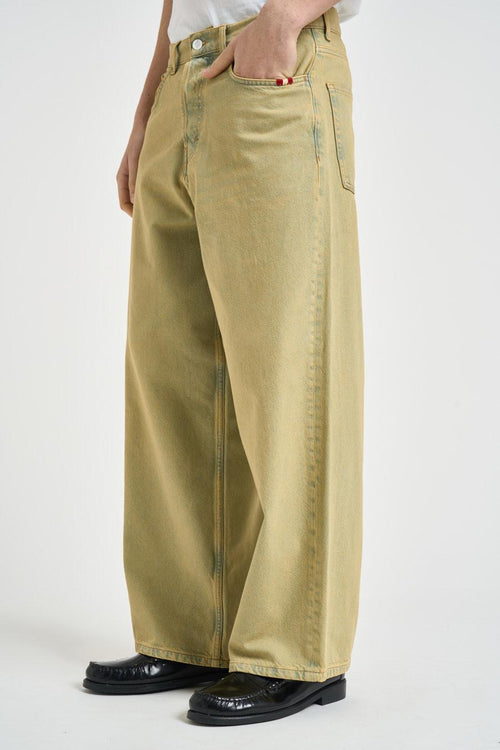 Jeans uomo gamba dritta verde - 2