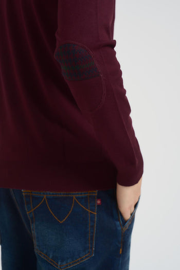 Maglia uomo girocollo bordeaux - 5