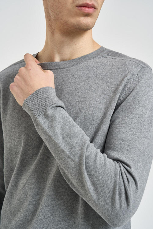 Maglia uomo girocollo grigia - 2