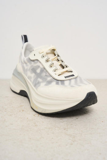 Sneakers donna bianche e grigie - 4