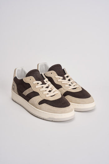 Sneakers uomo Court marrone e grigio - 3