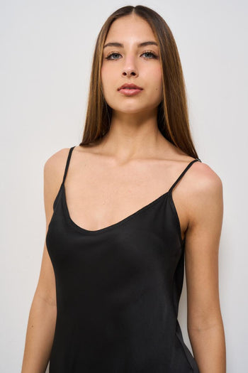 Abito donna midi nero - 3