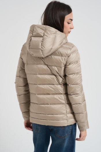 Piumino sfiancato donna beige - 3