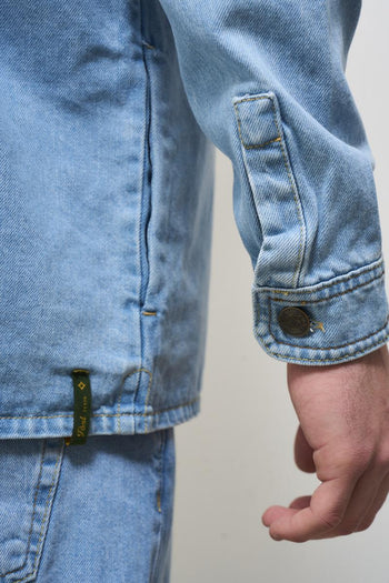 Camicia uomo in denim chiaro - 7