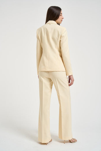 Tailleur donna giallo pastello - 5
