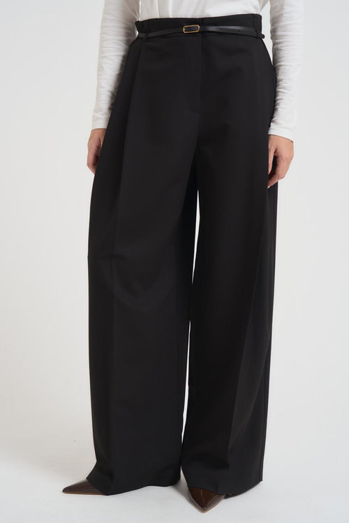 Pantalone donna over nero