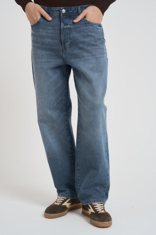 Jeans uomo loose fit denim chiaro