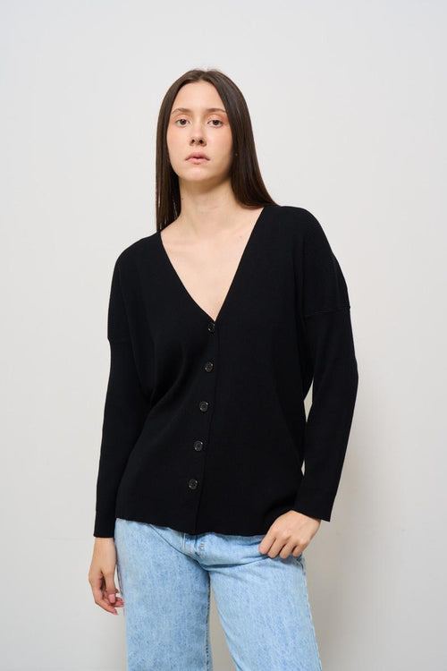 Cardigan donna nero