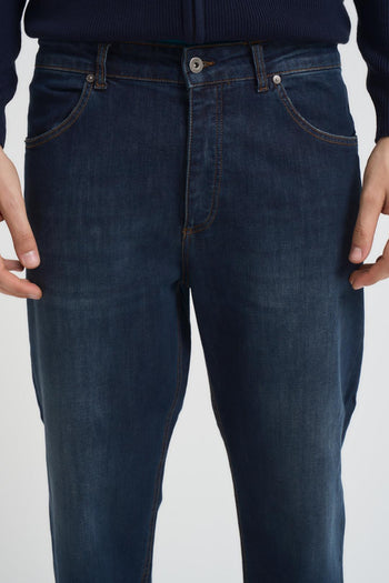 Jeans uomo chino in denim scuro - 4