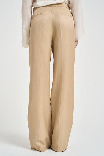 Pantalone donna dritto beige - 4