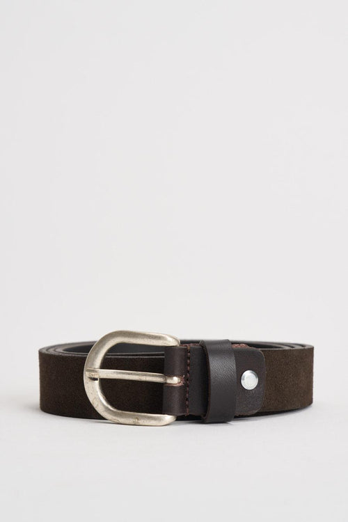 Cintura uomo in pelle marrone