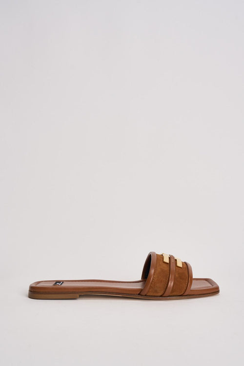 Sandalo donna marrone - 1