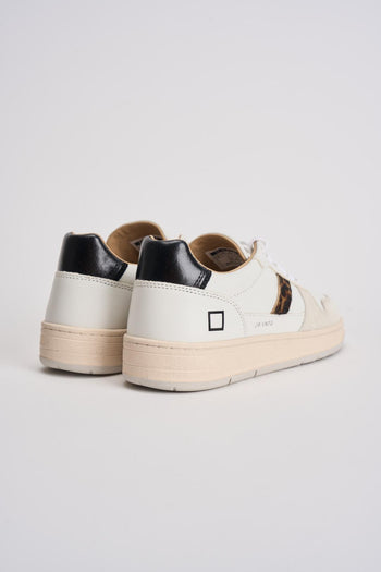 Sneakers donna W431-C2-VC-WD Court 2.0 vintage bianca e lepardata - 6