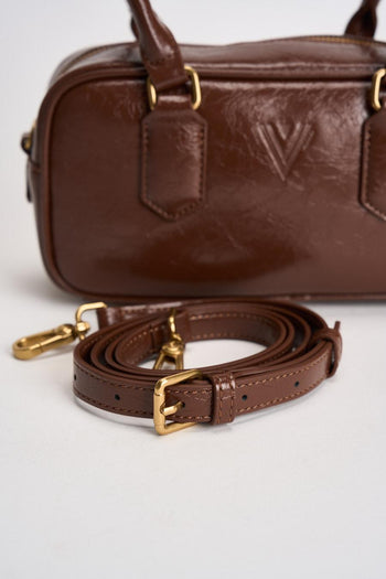 Borsa donna a spalla marrone - 4