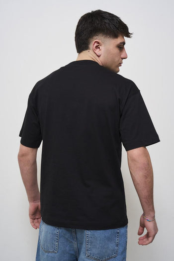 T-shirt uomo girocollo nera - 4