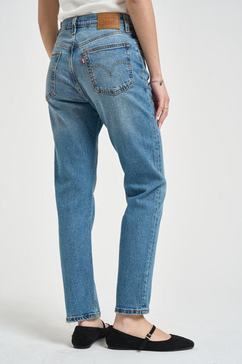 Jeans donna 501 cropped in denim medio - 5