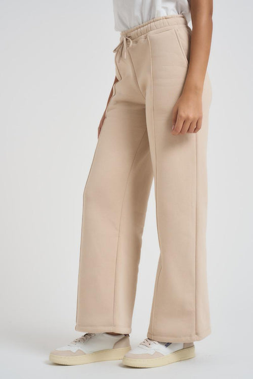 Pantalone donna a palazzo Demiz beige - 2