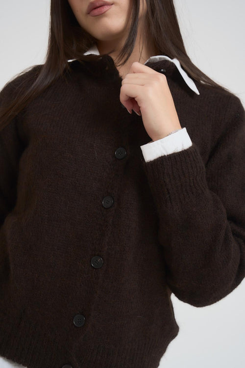 Cardigan donna testa di moro - 2