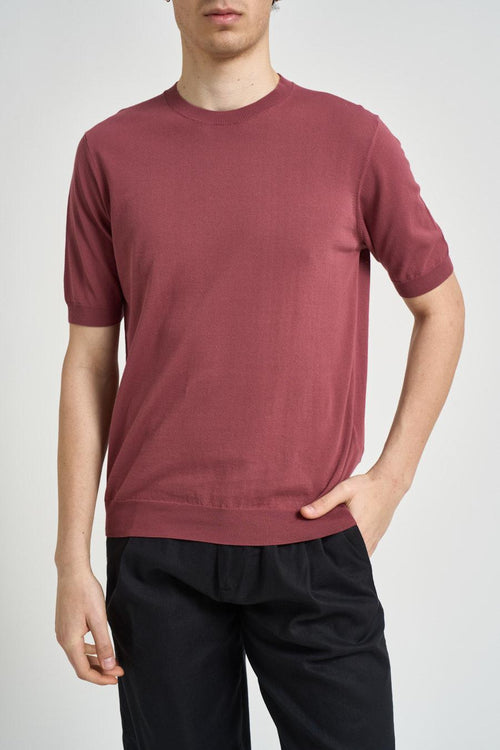 T-shirt uomo in maglia amarena