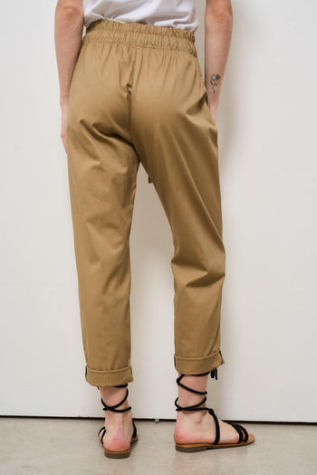 Pantalone donna regular beige - 5