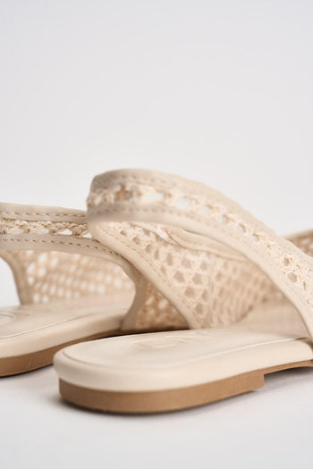 Slingback donna in rete panna - 7