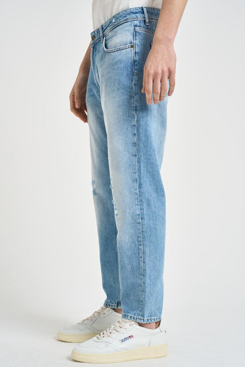 Jeans uomo regular fit in denim chiaro - 2