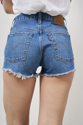 Shorts donna 501 original con fondo sfrangiato - 4