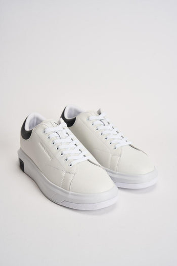 Sneakers in pelle uomo bianca - 3