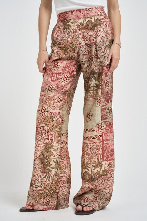 Pantalone donna a palazzo floreale - 2