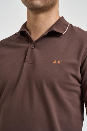 Polo uomo marrone - 3