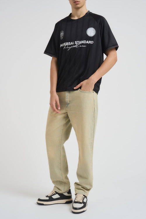 Jeans uomo in denim beige