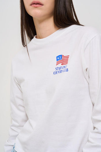 T-shirt donna girocollo bianca - 3