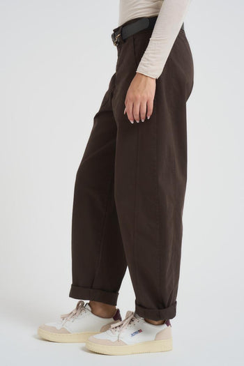 Jeans donna regular marrone - 3