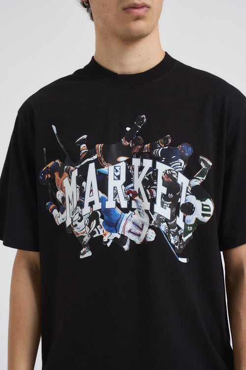 T-shirt uomo girocollo nera - 2