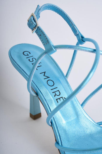"Neva" sandal in real leather with elongated toe - 6