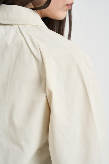 Trench donna corto panna - 5